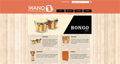 Desktop Screenshot of mano-percussion.com